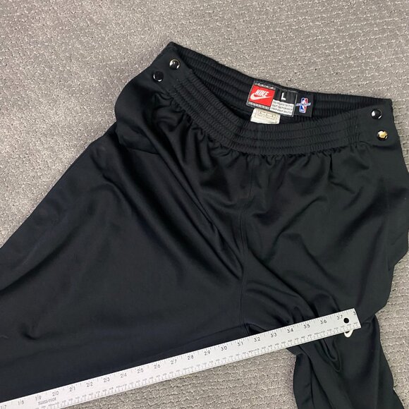 Vintage Nike Chicago Bulls Tear Away Basketball Pants Men's Large Black NBA - Picture 11 of 12
